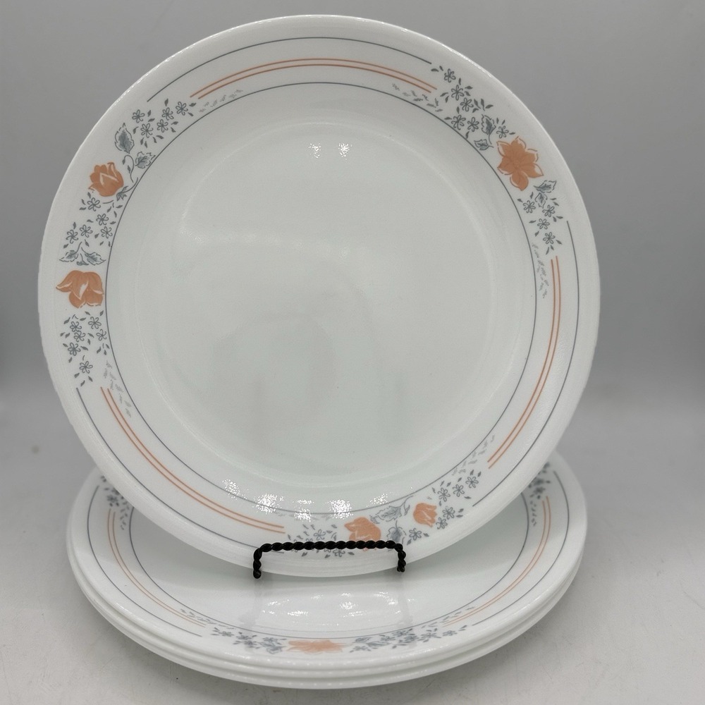 Set of 4 Vintage Corelle Apricot Grove Dinner Plates 10 1/4" Corningware USA